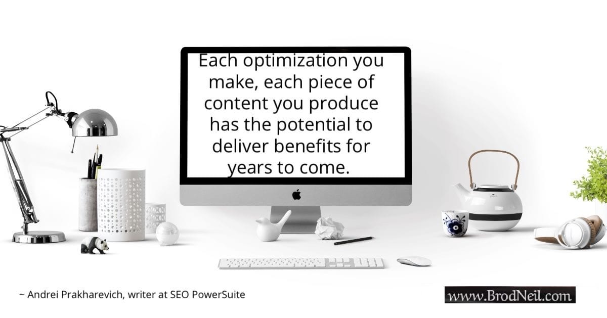 Quote on content optimization