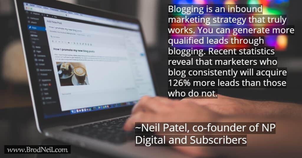 quote on marketing strategy - blogging