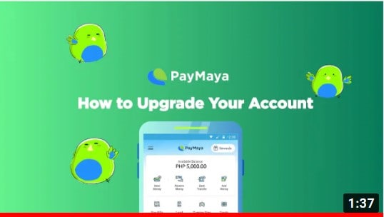 how to upgrade paymaya account