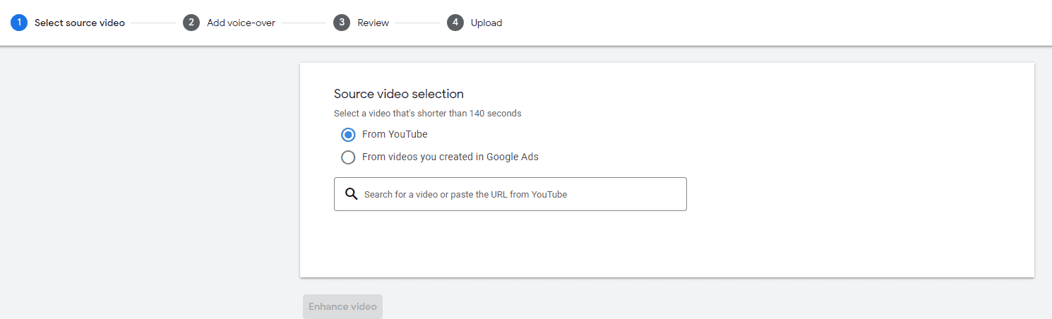 Voice-over on Google Ad Videos