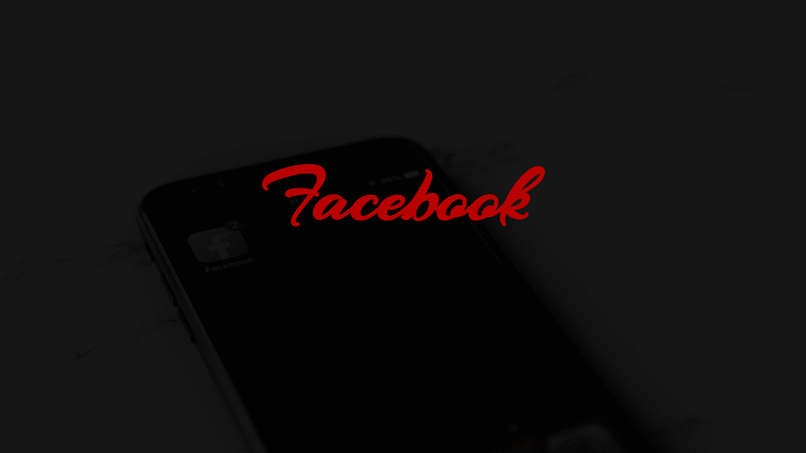 Facebook with a background mobile phone with facebook icon